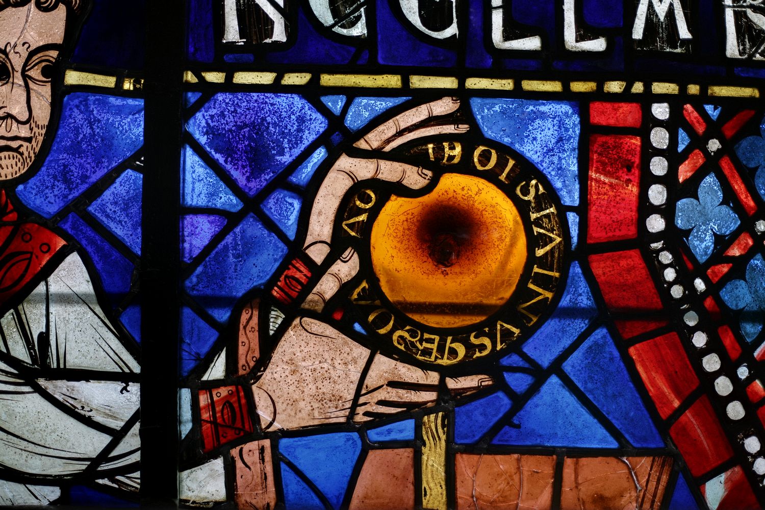 Chartres cathdrale baie 113 vue des chafaudages